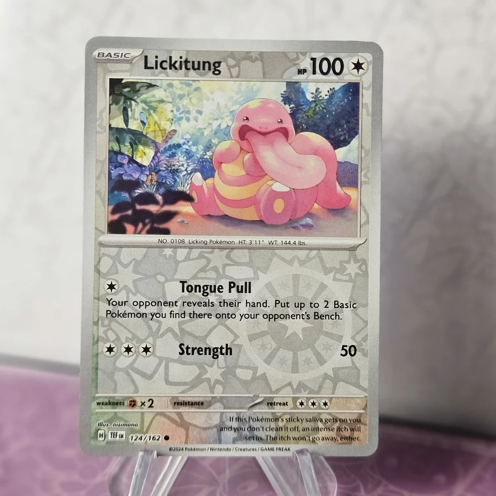 Lickitung 124/162 Pokémon TCG Holo Rare